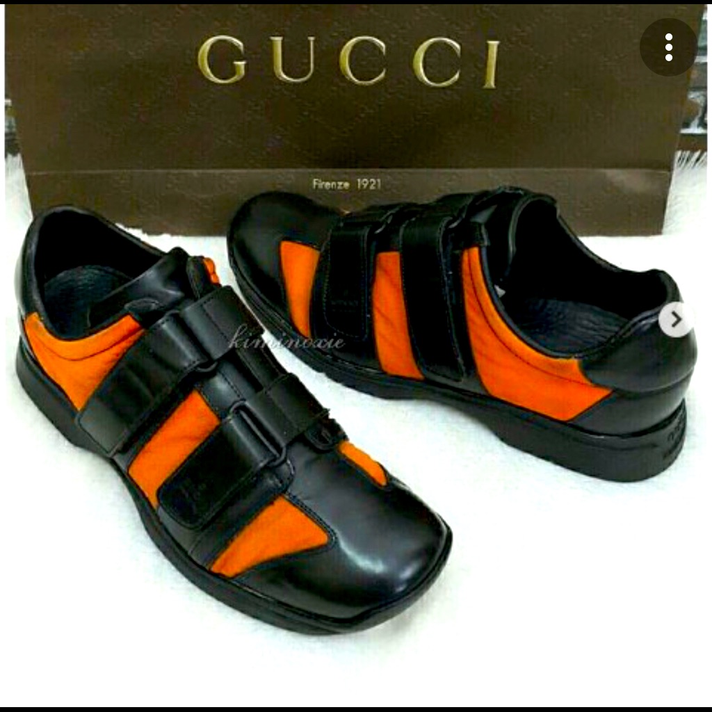 Gucci Double Velcro Strap Sneakers Size 9